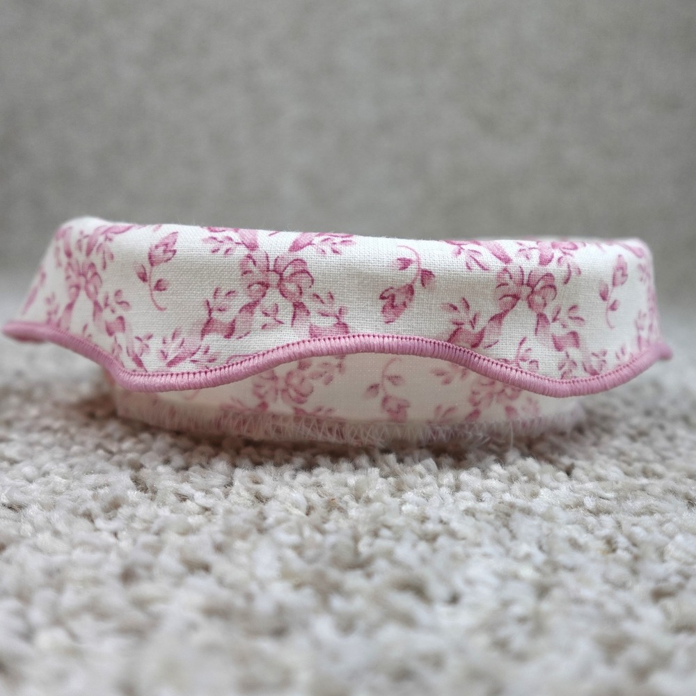 Longaberger 2003 Horizon of Hope Basket Liner Pink Floral Toile 22438